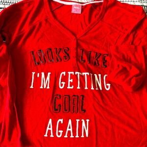 Women’s pijama top, long sleeve